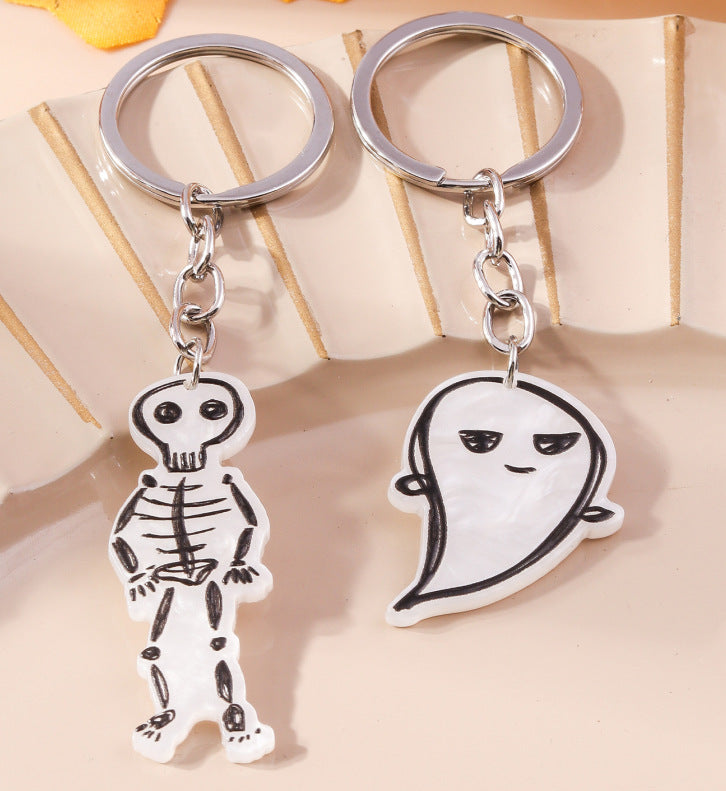 Wholesale Ghost Skeleton Zinc Alloy Keychain